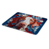 3D Patriotic Vizsla Schneidebrett (Ecke)