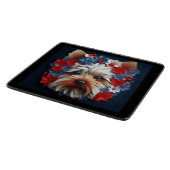 3D Patriotic Yorkshire Terrier Schneidebrett (Ecke)