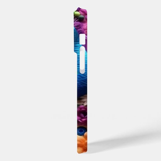 3D Peacock Case-Mate iPhone Hülle (Rückseite / Links)