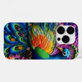 3D Peacock Case-Mate iPhone Hülle (Rückseite (Horizontal))