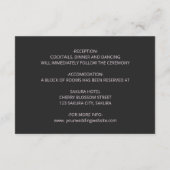 3D Peony Flowers Dark Moody Begleitkarte (Rückseite)