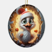 3D Personalized Christmas Bird Keramik Ornament (Links)