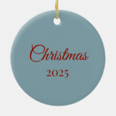 3D Personalized Christmas Bird Keramik Ornament (Hinten)