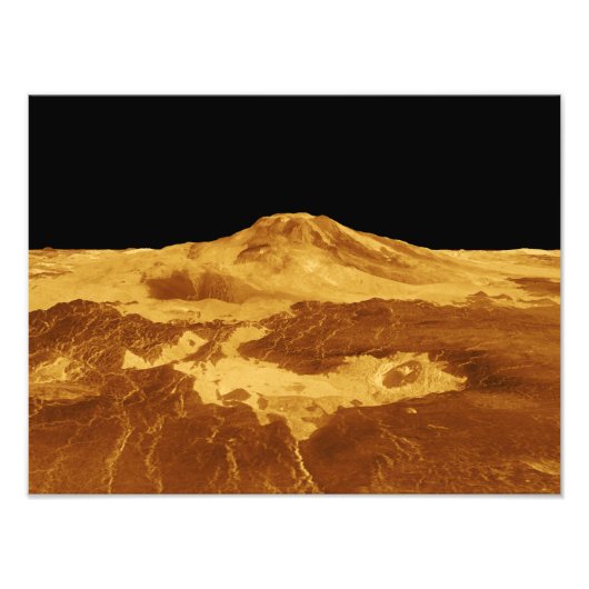3D-Perspektive Maat Mons auf der Venus Fotodruck (Vorne)