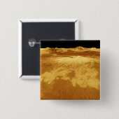 3D Perspektive Sapas Mons auf der Venus Button (Vorne & Hinten)