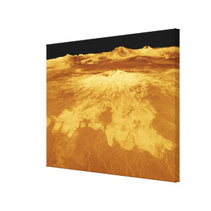 3D Perspektive Sapas Mons auf der Venus Leinwanddruck