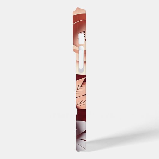 3D-Pfirsichfarben Case-Mate iPhone Hülle (Rückseite / Links)