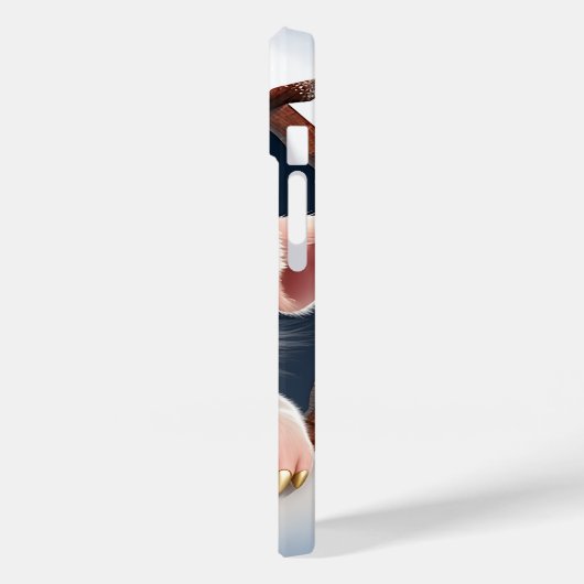 3D Piglet Christmas Case-Mate iPhone Hülle (Rückseite / Links)