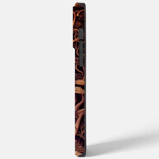 3D Pilze Imitate geschnitzt Holz Schöne Magie Case-Mate iPhone Hülle (Rückseite / Links)