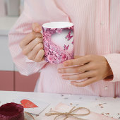 3D Pink Butterfly Tasse: Eine Flutter Beauty Zweifarbige Tasse