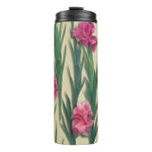 3D PINK FLORAL THERMOSBECHER (Vorderseite)