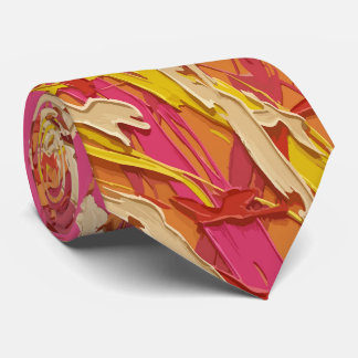 3D-Pinsel Orange Krawatte