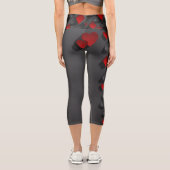 3D-Poker Kartenspielen Anzug Capri Leggings (Rückseite)