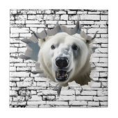 3D Polar Bear Wall Break - The Restaurant Fliese (Vorderseite)