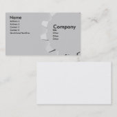 3D prägte Blick-Gang Visitenkarte (Vorne/Hinten)