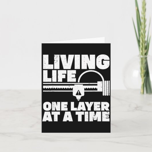 3d Printing Art For Men Women 3d Printer Lover 3d Karte (Vorderseite)