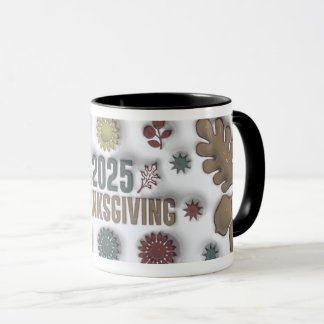 3D Puffy 2025 Thanksgiving Mug Art Tasse