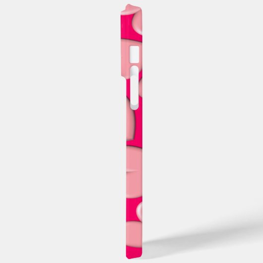 3D Puffy Hearts Case-Mate iPhone Hülle (Rückseite / Links)