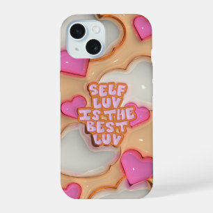 3D-Puffy-Selbstliebe-ist-die-BESTE-Liebe-Handyhüll iPhone 15 Hülle