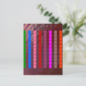 3D Pure Gold in Regenbogenmuster Postkarte (Stehend Vorderseite)