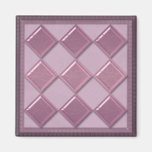 3D Purple Color Magnet