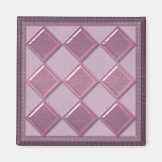 3D Purple Color Magnet (Vorne)