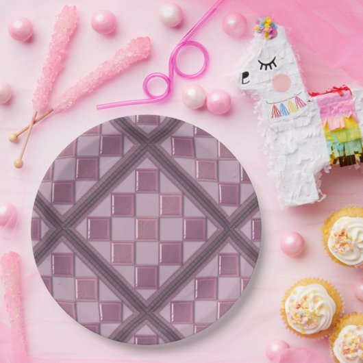 3D Purple Color Pappteller (Party)