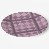 3D Purple Color Pappteller (Schrägansicht)