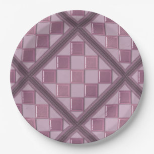 3D Purple Color Pappteller