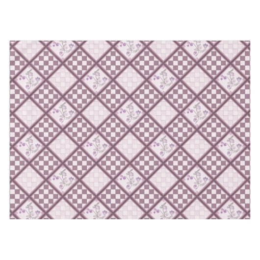 3D Purple Color Tischdecke (Vorderseite (Horizontal))