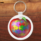 3D Puzzle Apple Schlüsselanhänger (Vorderseite)