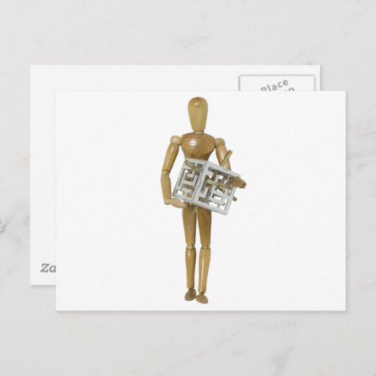 3D-Puzzle Postkarte (Vorne/Hinten)