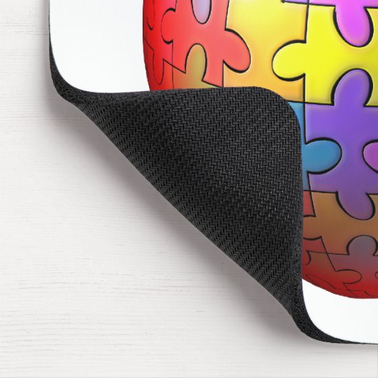 3D Puzzlespiel Apple Mousepad (Ecke)