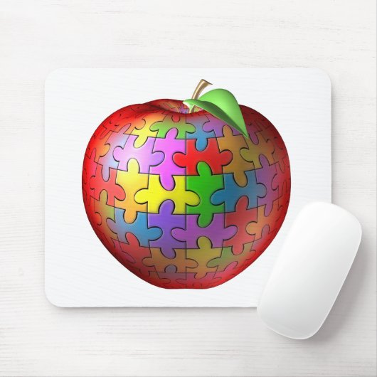 3D Puzzlespiel Apple Mousepad (Mit Mouse)