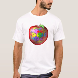 3D Puzzlespiel Apple T-Shirt