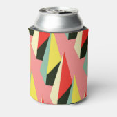 3D Pyramiden: Retro Geometric Vintag. Dosenkühler (Kanne Rückseite)