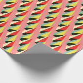 3D Pyramiden: Retro Geometric Vintag. Geschenkpapier (Ecke)