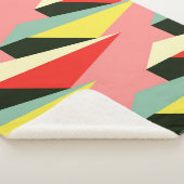 3D Pyramiden: Retro Geometric Vintag. Sherpadecke (3/4)