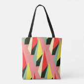 3D Pyramiden: Retro Geometric Vintag. Tasche (Rückseite)