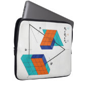 3D Pythagorean Theorem Laptop Sleeve (Vorne Rechts)