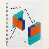 3D Pythagorean Theorem Math Planner Planer (Vorderseite)
