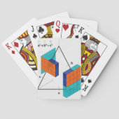 3D Pythagorean Theorem Math Playing Cards Spielkarten (Rückseite)