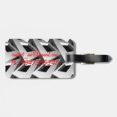 3D-Quadrate Gepäckanhänger (Rückseite horizontal)