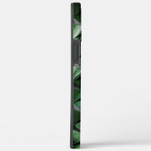 3D-Quadrate mit dunkelgrünem Hintergrund vermische Case-Mate iPhone Hülle (Rückseite / Rechts)