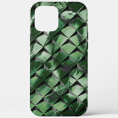 3D-Quadrate mit dunkelgrünem Hintergrund vermische Case-Mate iPhone Hülle (Rückseite)