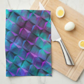 3D-Quadratzoll blaue Lila bis rosa oder dreieckige Geschirrtuch (Viertel Falte)