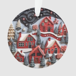 3d Quill Paper Art Christmas Village Ornament