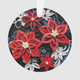 3d Quill Paper Art Weihnachtsschmuck Blume Ornament