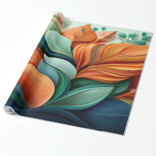 3D-Quilling-Blumen-Luxus-Geschenkpapier Geschenkpapier