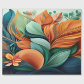 3D-Quilling-Blumen-Luxus-Geschenkpapier Geschenkpapier (Flach)